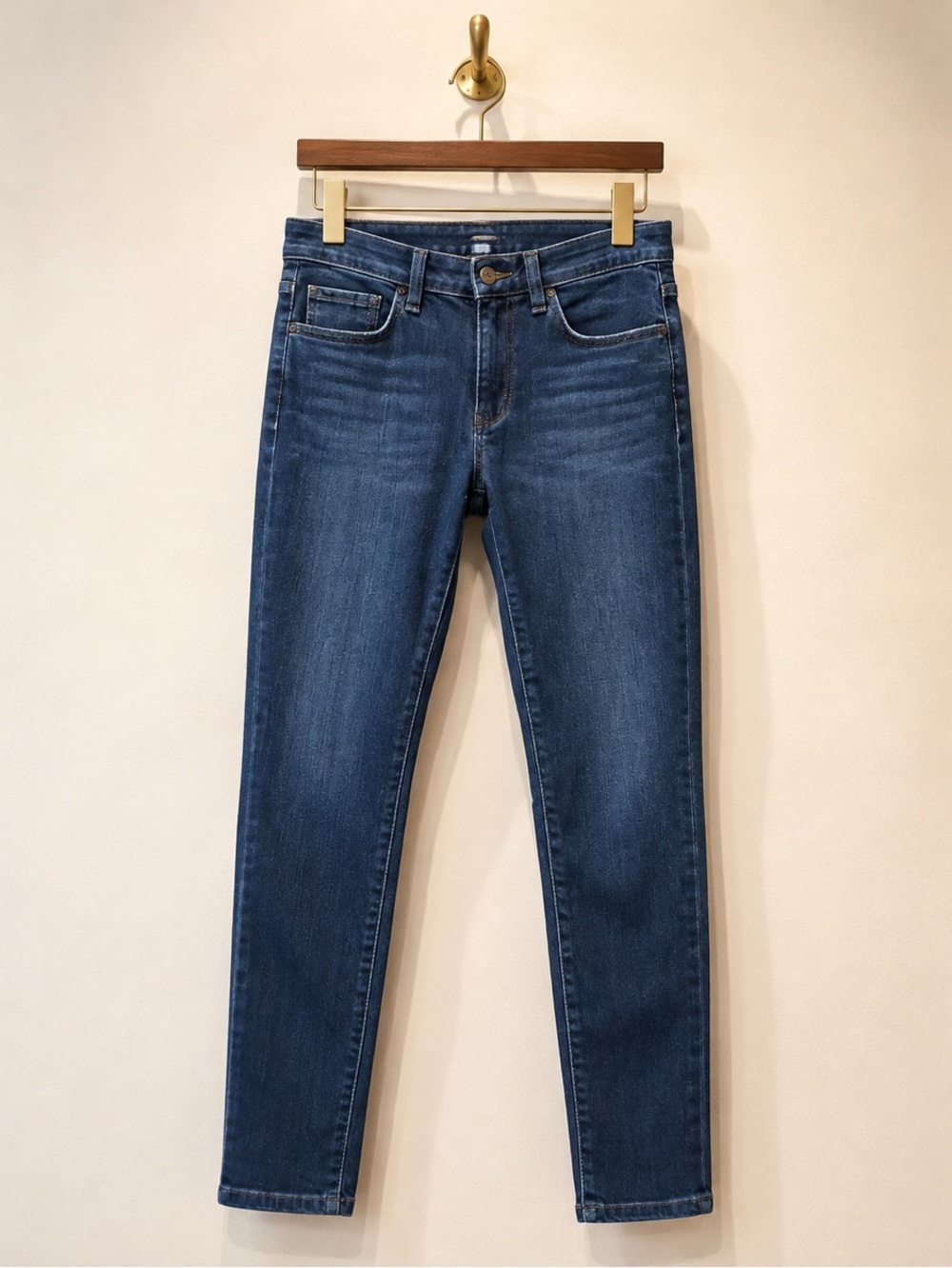 Joes Jeans size 27” high waist skinny dark wash 26 1/2 “ inseam Like New